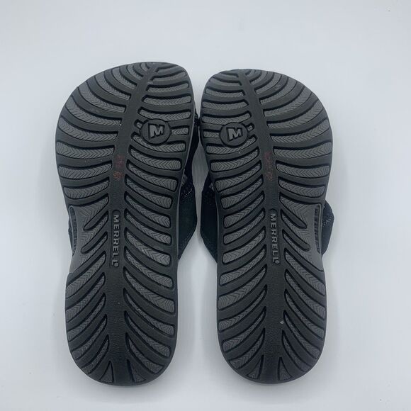 Merrell Womens Hollyleaf Black Leather Toe Loop Slip On Comfort Size 5 - Picture 7 of 8